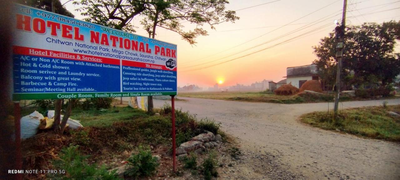 Hotel National Park- A Peaceful Family Home Where You Can Stay Peace And Enjoy And Organize The Wildlife Safari Chitwan Exterior photo